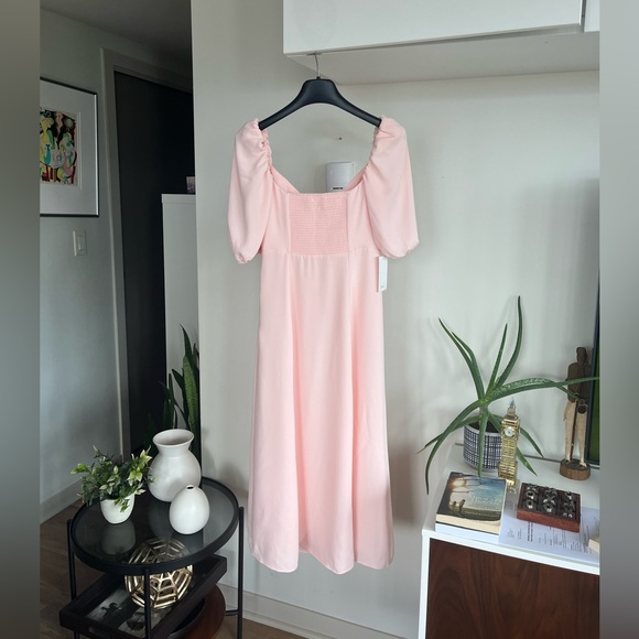Aritzia Wilfred Novella Pink New Formal Wedding Cocktail Bridal Dress - Picture 7 of 7